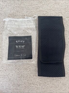 SILKY WRAP Silk Hair Wrap - Black